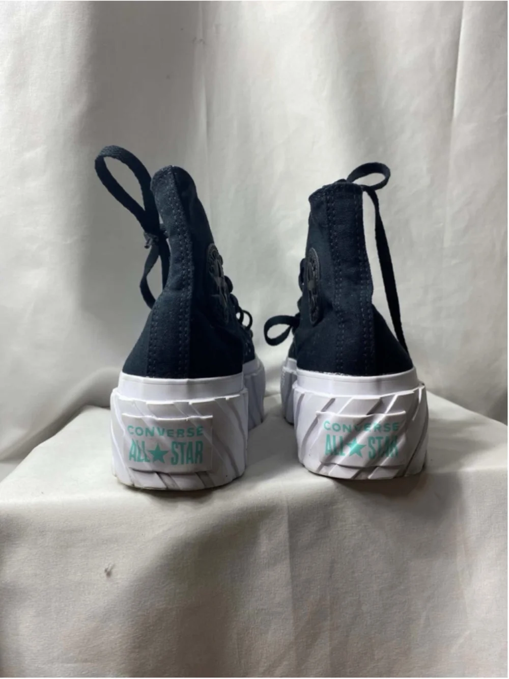 Converse Chuck Taylor All Star Lift 2X High Surface Fusion Black W 8 Platform